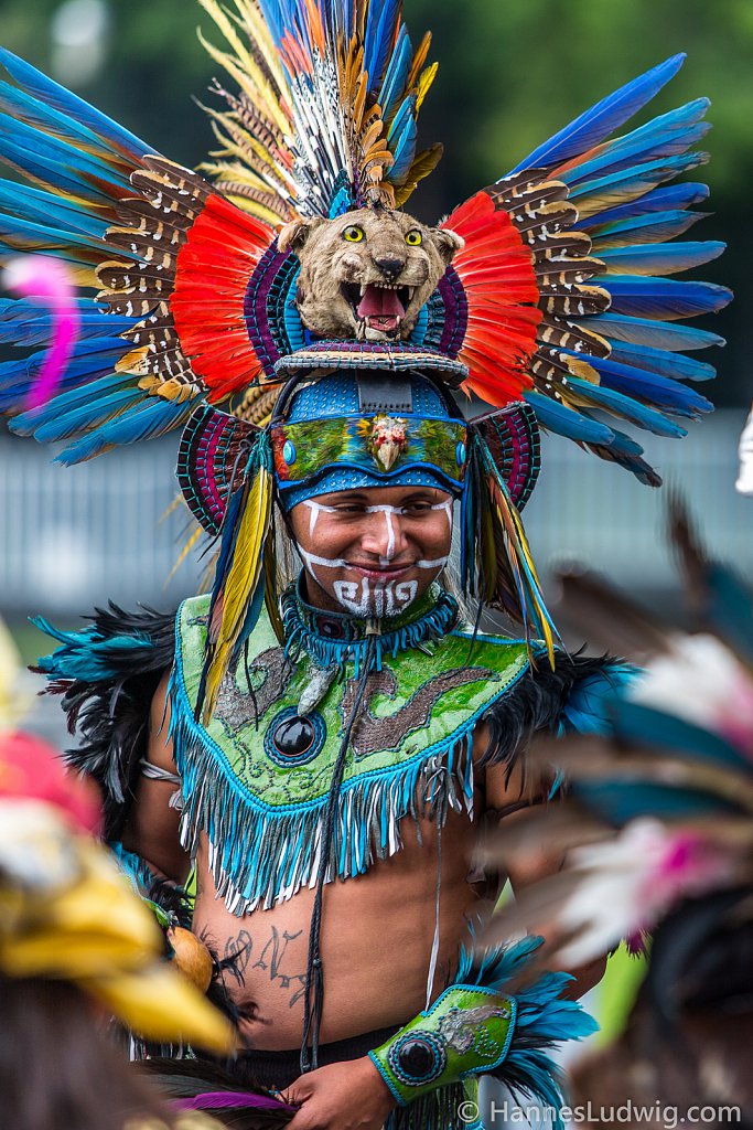 Indigenous Celebration on the "Plaza de las Tres Culturas" in Mexico City 2012